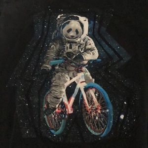 Black Panda Astronaut T